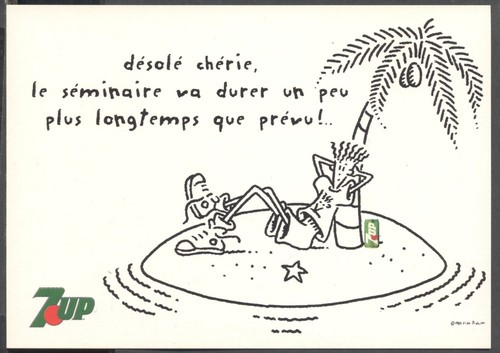 French promo postcard for 7 - french,