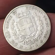 1860 REGNO SARDEGNA V. EMANUELE II MONETA 1 LIRA - MILANO - argento RARA