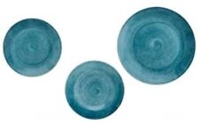 Brandani Servizio Piatti 18 Pz Essential Porcellana Color Oceano