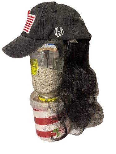 Berretto baseball nero capelli