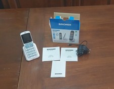 Telefono fisso per anziani BRONDI con presa, base istruzioni e confezione 