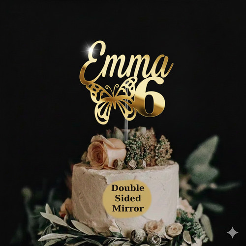 Cake topper farfalla - cake,