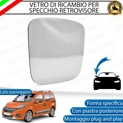 Specchietto fiat qubo vetro - specchietto,