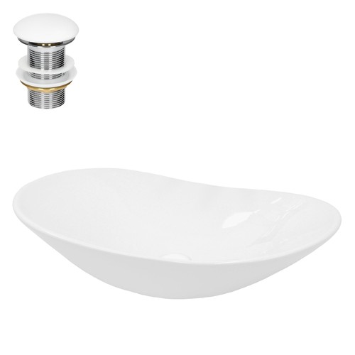 Lavandino ceramica bianco con