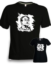 T-shirt Lucio Dalla nera cantanti musica italiana anni 70 80 90 uomo donna volto