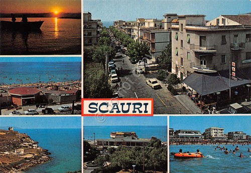 Cartolina scauri vedute - cartolina,
