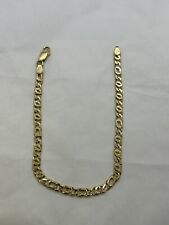BRACCIALE ORO 18KT 750% UOMO DONNA UNISEX IN ORO GIALLO MAGLIA CATENA BRACELET