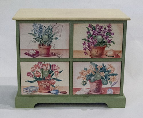 Decoro floreale cassetti - decoro,