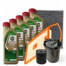 Kit Tagliando VW Polo 1.4 TDI 6R 6C  4 Filtri 5 Olio 5W30 Castrol