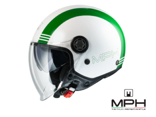 Casco jet mph - casco, grafica