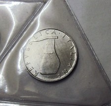 ITALIA REPUBBLICA 1974  5 LIRE DA DIVISIONALE ZECCA FDC