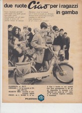 PUBBLICITA'  ADVERTISING-PIAGGIO CIAO 1969-MOTOITALIANE CICLOMOTORI EPOCA