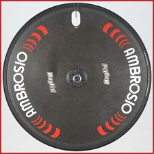 DISCO POSTERIORE AMBROSIO CARBONIO VINTAGE VECCHIA RUOTA CRONOMETRO DISCO 700C 10s SHIMANO