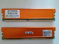 N°2 RAM GEIL DDR2 memoria PC  PC2-6400 800MHz da 1Gb ciascuna