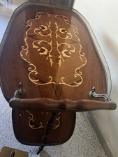 Carrello Portavivande In Legno E Ottone Vintage Anni 60-70 modernariato