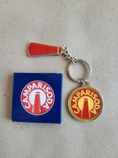 Campari Soda Portachiavi vintage in metallo pesante Nuovo con scatola