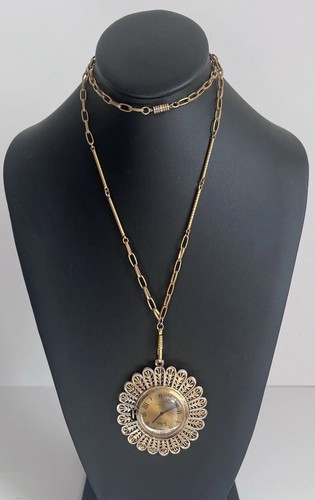 Rara collana orologio - , donna