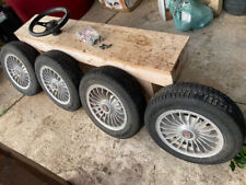 4 CERCHI  IN LEGA LEGGERA ORIGINALI CON PNEUMATICI  FIAT 500 GIANNINI