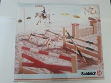SCHLEICH da BARBAPUFFO CAVALLI 40181 SET SALTO OSTACOLI RARE!