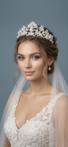 Tiara lusso argento matrimonio