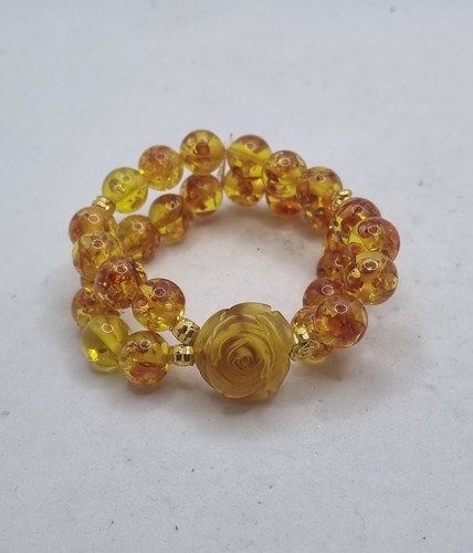 Bracciale elastico ambra - bracciale,