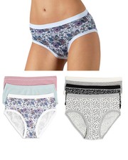 Slip donna Midi Cotonella tris assortito cotone bielastico S-XXL