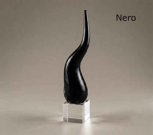 Scultura corno vetro - corno, in