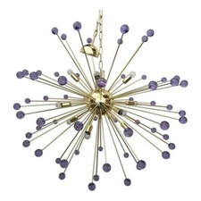 Lampadario in ottone stile