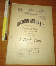 Tosti, Ricordi ancora? (Te souviens-tu?) N. 3 Tempo di valzer, Ricordi 1891