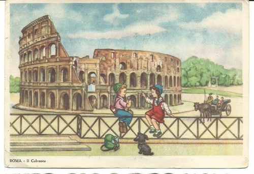 Cartolina roma colosseo - ,