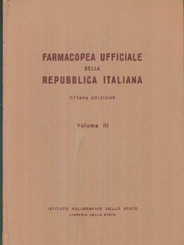 Farmacopea ufficiale della - ufficiale,