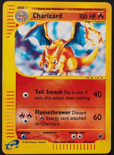 2002 charizard 165 - 2002, reverse