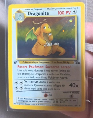 Dragonite fossil holo - dragonite,