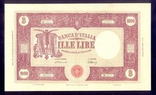 Italia 1000 Lire 1947 P81a, con prefisso, circolata, RARA!