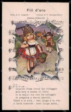 Spartito Musicale Artista Firmato Bertiglia Bambini Spartito Fili d'Oro 2244 pz ZG4612