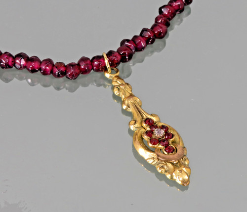 Collana granato ciondolo - , stile