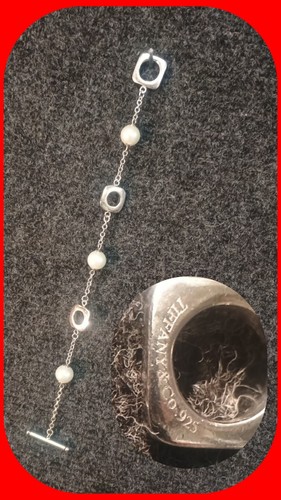 Bracelet tiffany co - bracelet, argent