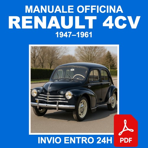 Manuale officina renault 4cv - manuale,
