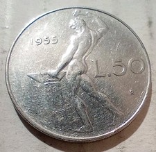 1955 Italy Italian 50 Lire
