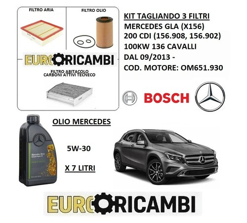 Tagliando filtri bosch olio - tagliando,