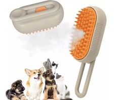 Spazzola a Vapore Per Cani e Gatti Toelettatura Animali Pettine Massaggio Brush