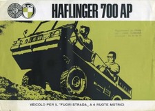 BROCHURE DEPLIANT PUCH HAFLINGER 700 AP PROSPEKT (P21)
