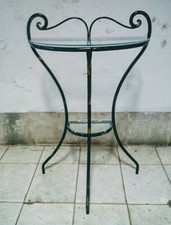 Comodino in ferro forgiato e battuto a mano con colore e misure a scelta