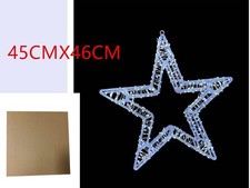 Stella Luminosa 5 Punte LED Decorazione Natalizia  45x46cm Bianco Freddo sus