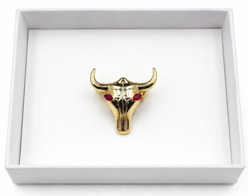 Spilla teschio toro