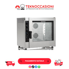 Forno a gas elettromeccanico 7 teglie a convenzione con vapore 87x79x88 Nuovo