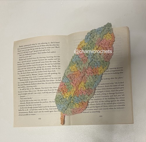 Crocheted bookmark - crocheted,