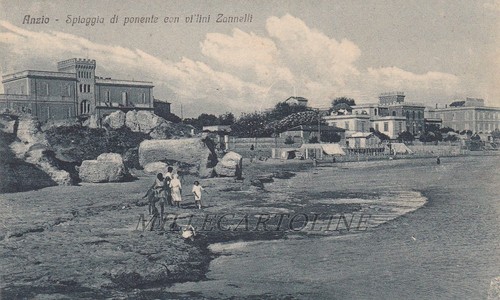 Anzio spiaggia ponente con - spiaggia,