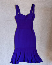 Abito Gianni Versace anni 90 vintage viola qualche danno no etichetta taglia