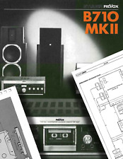 Revox Studer B710 MK2 - Registratore Bobine Reel to Reel MANUAL + Schematic PDF